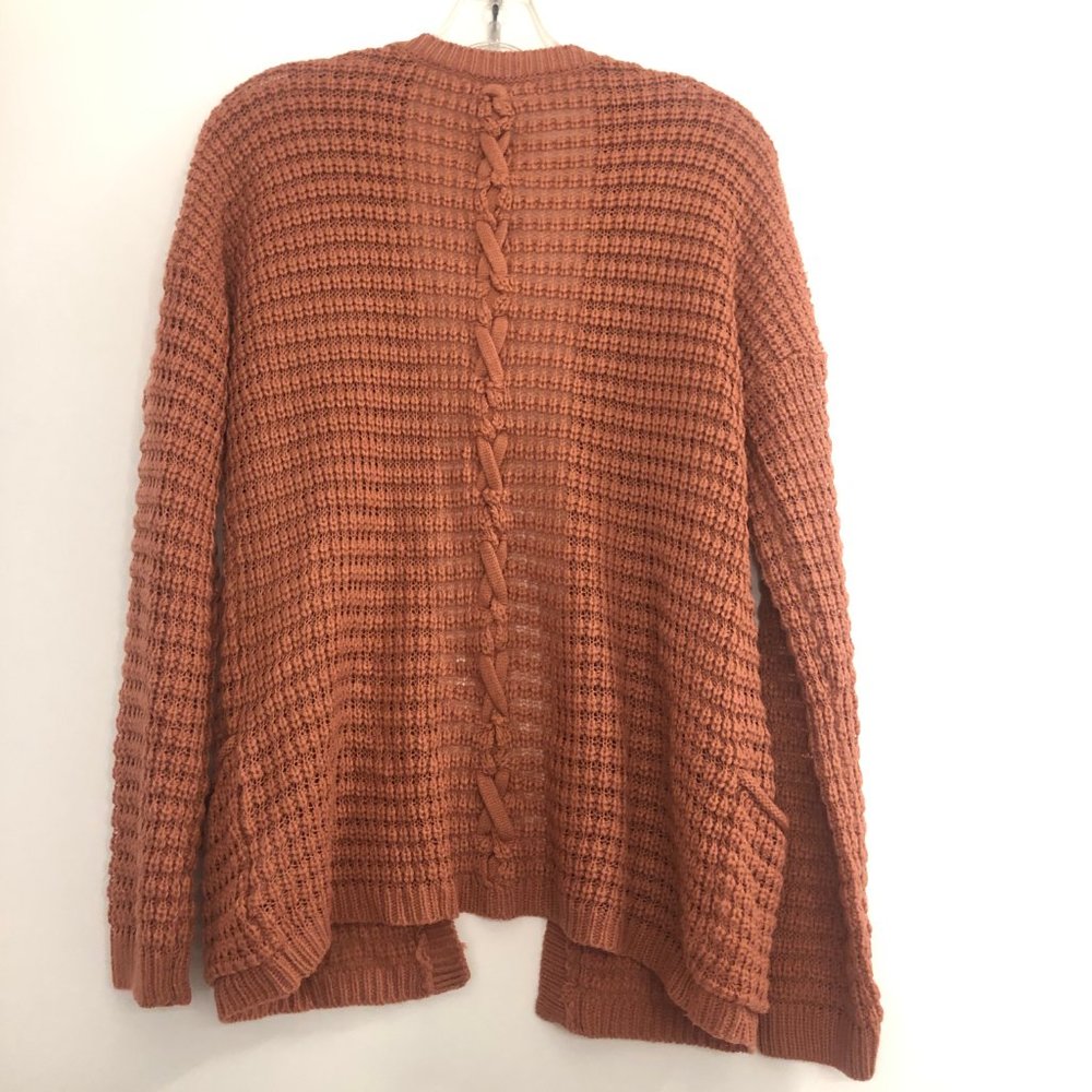 FINAL PRICE Pink Rose Coral Cardigan Sweater - Picture 4 of 5